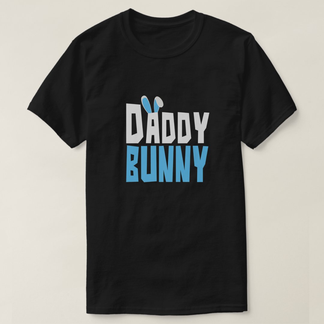 Easter Daddy Bunny Festival Printed T-shirt